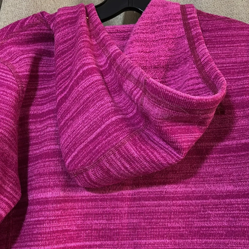 North Face hot pink hooded jacked size M